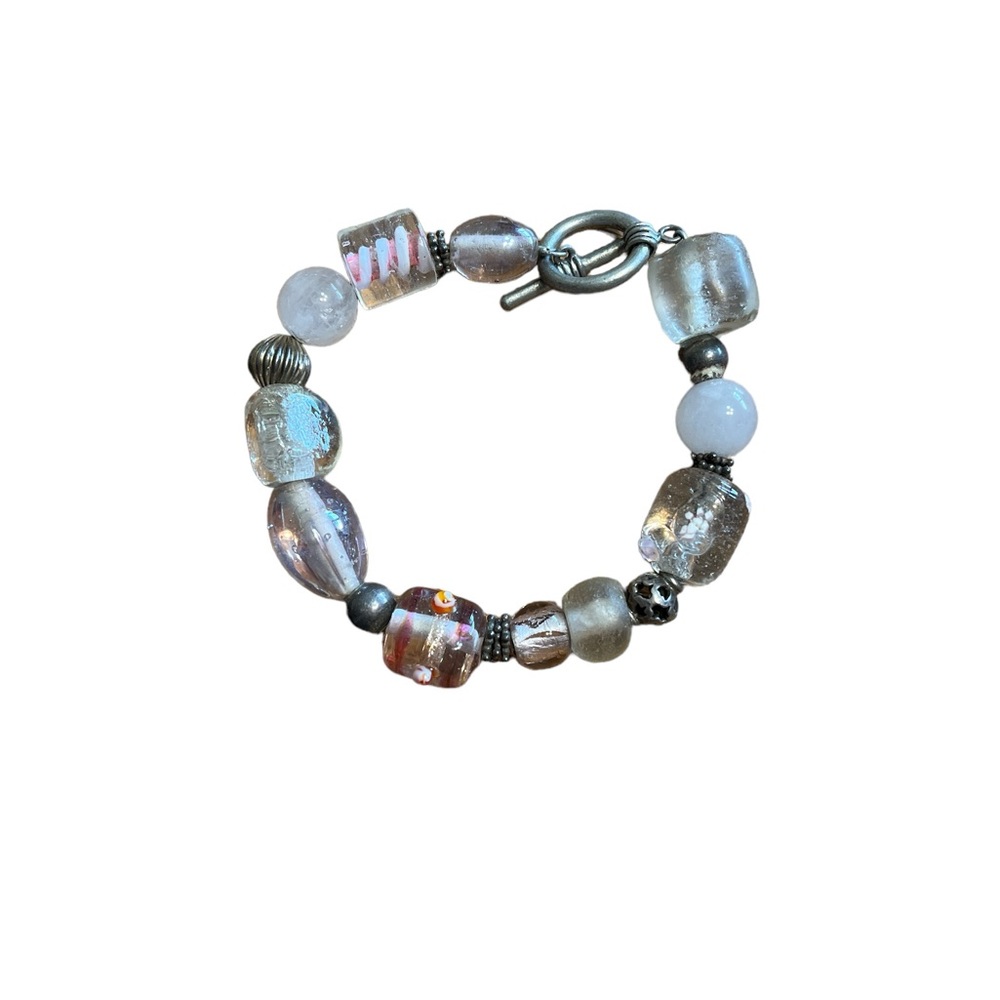 Chunky Glass Beaded Bracelet